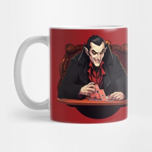 dracula playing poker Mug